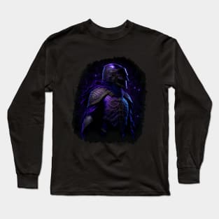 "Warrior of the Night: A Magical Warrior Embracing Splendor" Long Sleeve T-Shirt